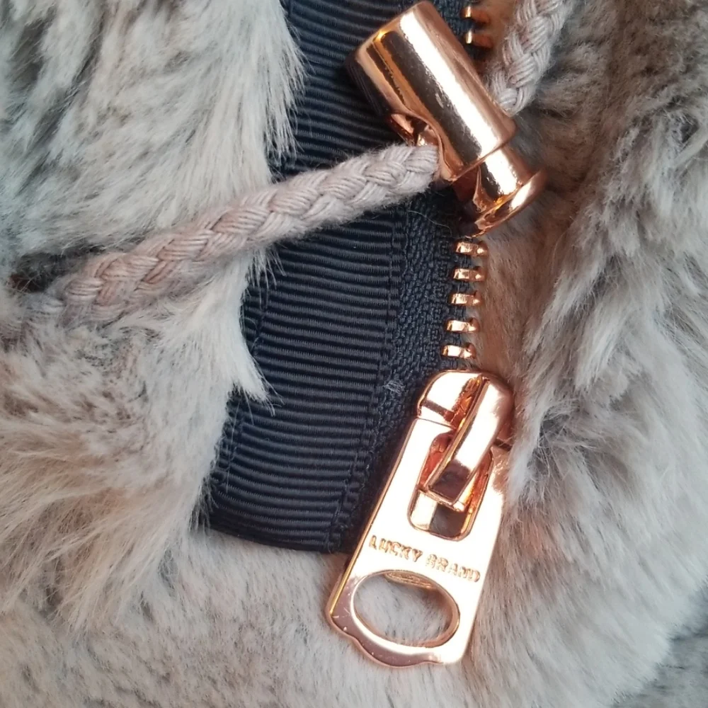 NWT Lucky Brand Faux Fur Coat